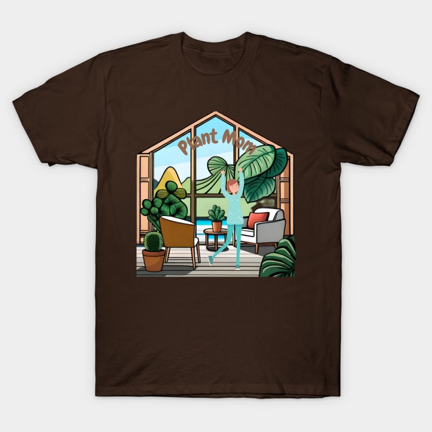 Plant Mom T-Shirt by Weird Lines